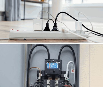 power strip with multiple plugs